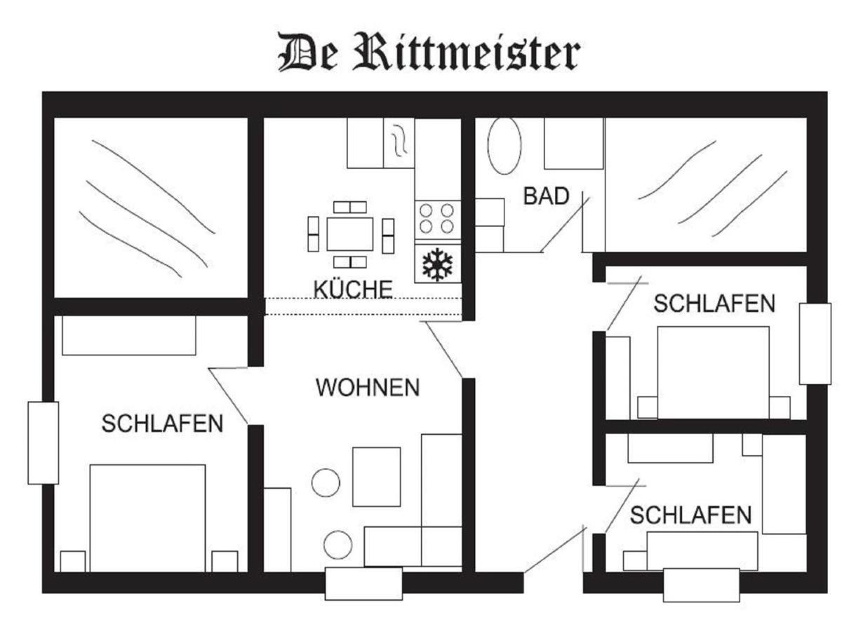 Hof Thomsen Lägenhet Gross Kordshagen Exteriör bild